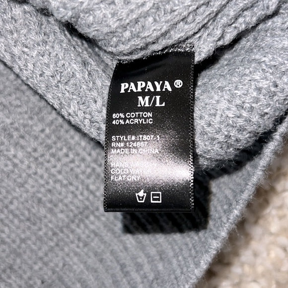 NEW! PAPAYA M/L COTTON FLORAL SWEATER - Picture 4 of 4